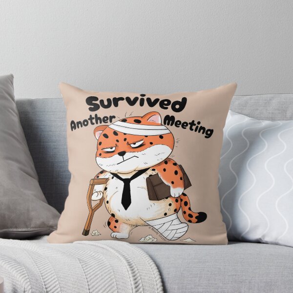 Item preview, Survived Another Work Meeting Leopard designed and sold by Moody Critters.