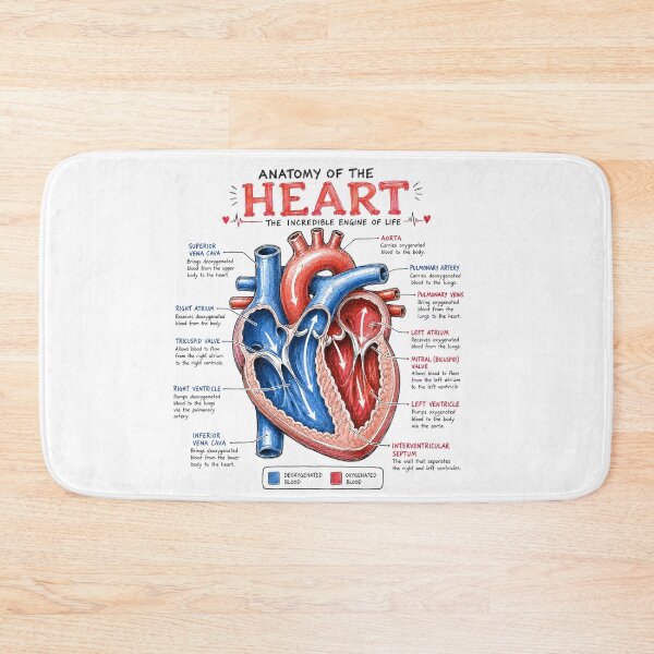 Item preview, Human Heart Anatomy Design designed and sold by Ink Matrix.