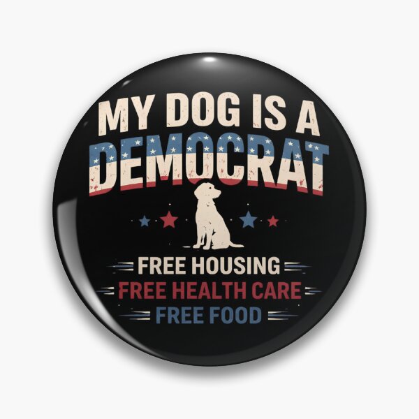 Item preview, My Dog Is A Democrat Funny Political Dog Typography designed and sold by PROPera-design.