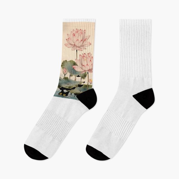 Item preview, Cat Print Koson Lotus designed and sold by PurrfectHome.