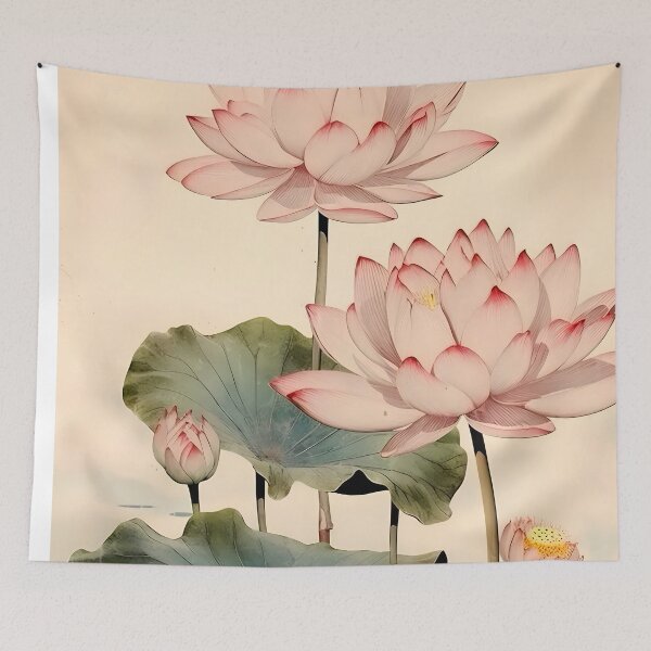 Item preview, Cat Print Koson Lotus designed and sold by PurrfectHome.