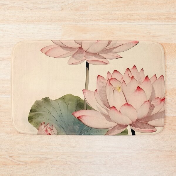 Item preview, Cat Print Koson Lotus designed and sold by PurrfectHome.