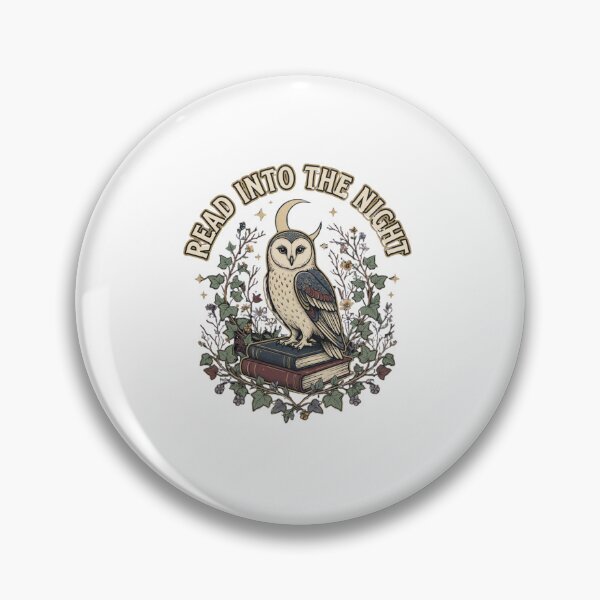 Item preview, Read Into the Night Vintage Owl and Books designed and sold by GoofyShopp.