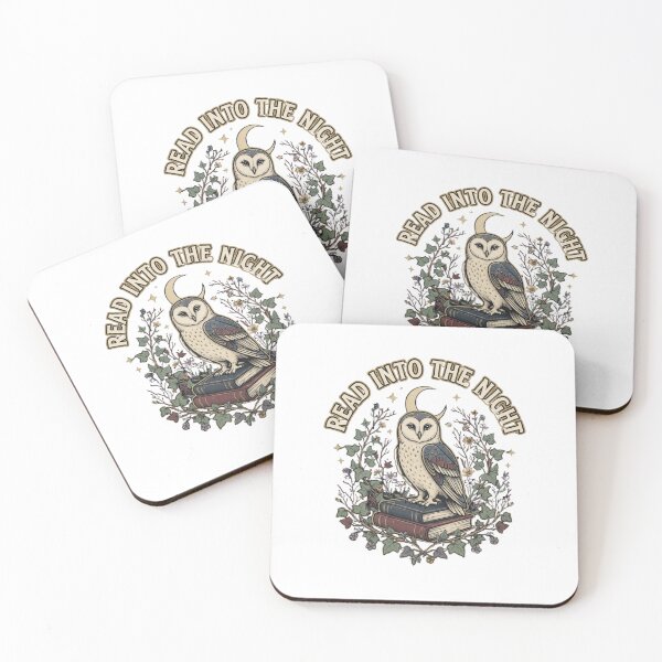 Item preview, Read Into the Night Vintage Owl and Books designed and sold by GoofyShopp.