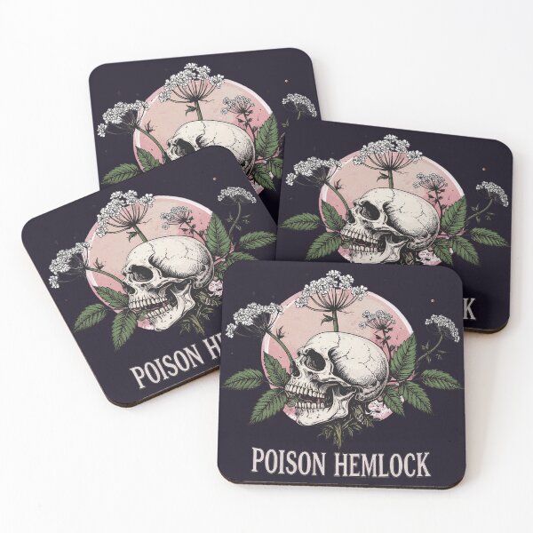 Item preview, Botanical death, hemlock with skull designed and sold by LiskoDesign.