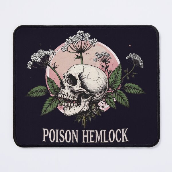 Item preview, Botanical death, hemlock with skull designed and sold by LiskoDesign.