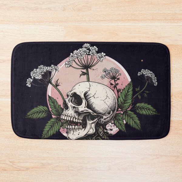 Item preview, Botanical death, hemlock with skull designed and sold by LiskoDesign.