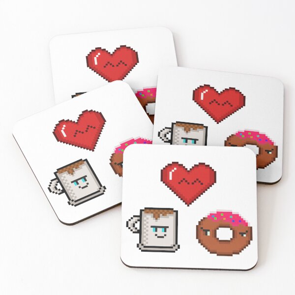Item preview, Coffee and Donut Love Duo Retro designed and sold by RetroRlx.