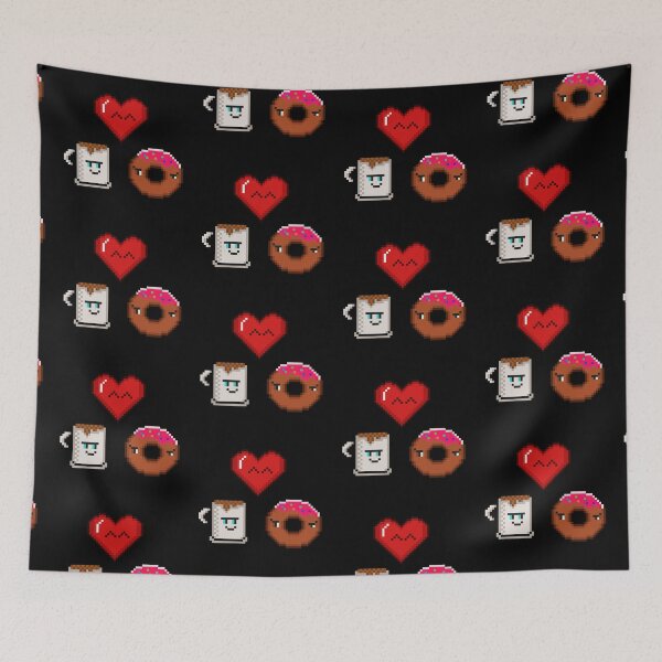 Item preview, Coffee and Donut Love Duo Retro designed and sold by RetroRlx.
