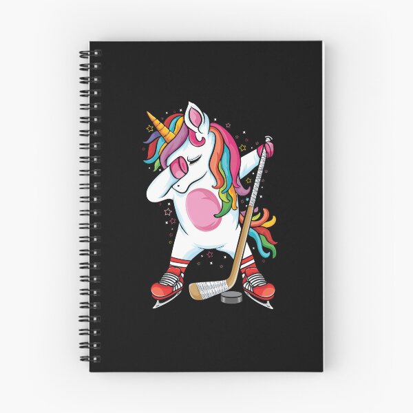 Item preview, Dabbing Unicorn Playing Ice Hockey Cute Rainbow Art designed and sold by ayion.