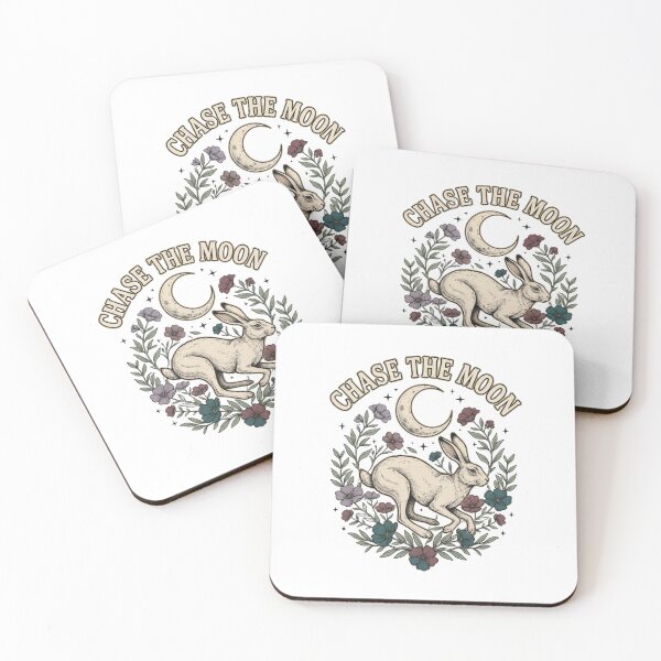 Item preview, Chase the Moon Celestial Hare and Wildflowers designed and sold by GoofyShopp.
