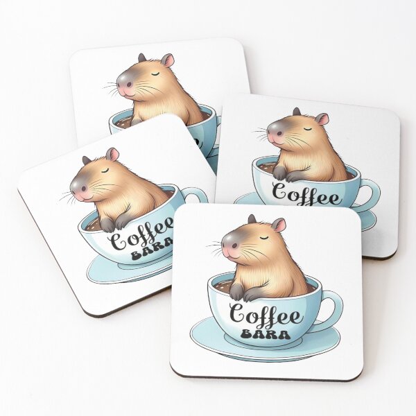 Item preview, Cute Capybara in Coffee Cup | Coffee Barra Funny Kawaii T-Shirt designed and sold by FashionHubLK.