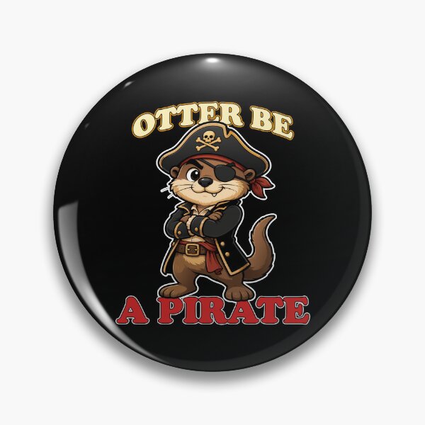 Item preview, Otter Be a Pirate Funny Otter Mascot Captain Otterbeard designed and sold by Karma Design.