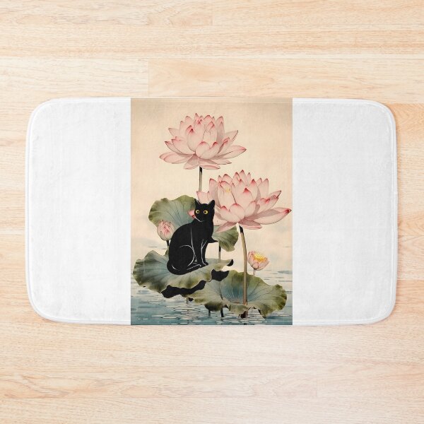 Item preview, Cat Print Koson Lotus designed and sold by PurrfectHome.