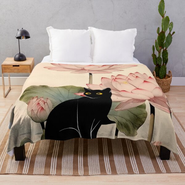 Item preview, Cat Print Koson Lotus designed and sold by PurrfectHome.