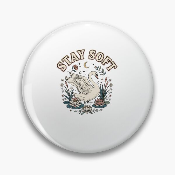 Item preview, Stay Soft Vintage Swan and Water Lilies designed and sold by GoofyShopp.