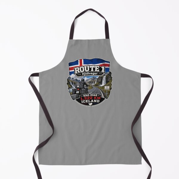 Item preview, Iceland Ring Road Route 1 Motorcycle Sticker TShirt 06 designed and sold by OuterShellUK.