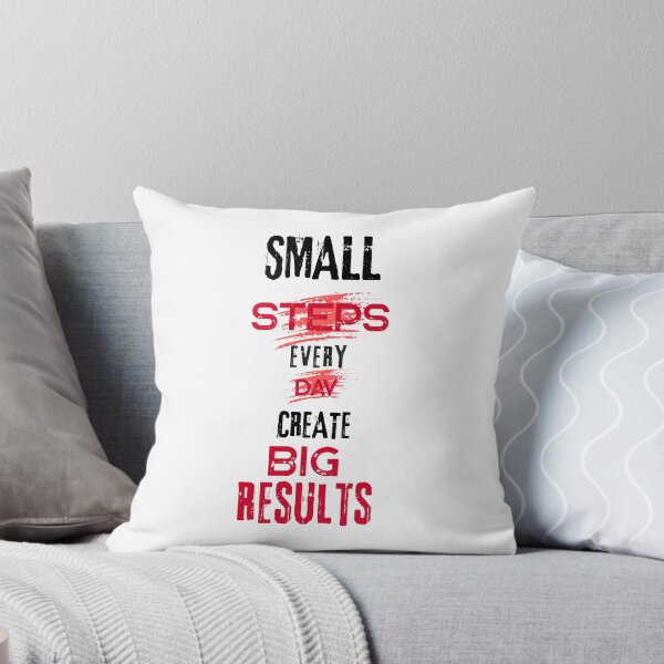 Item preview, Small Steps Every Day Create Big Results Motivational Grunge Quote designed and sold by WearTheVibe Store.