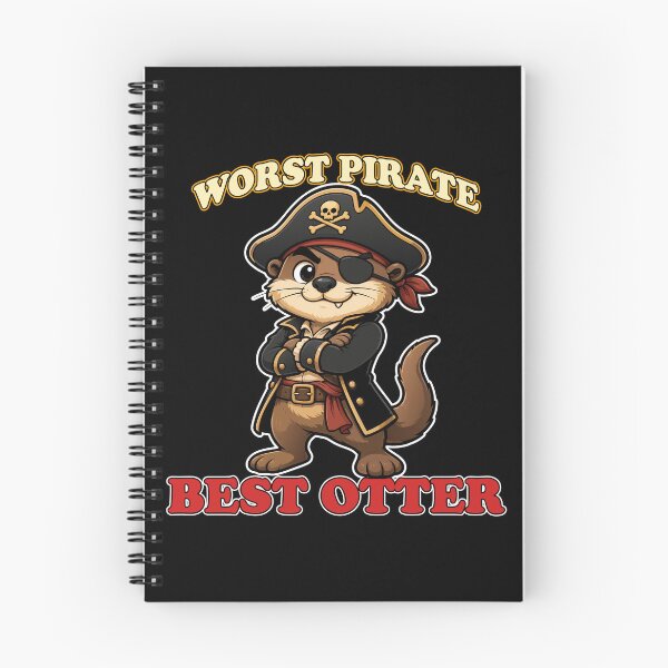 Item preview, Worst Pirate Best Otter Funny Pirate Mascot Tee designed and sold by Karma Design.