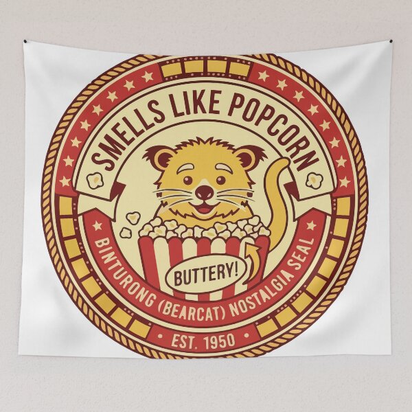 Item preview, Vintage Cinema Binturong Smells Like Popcorn Funny Bearcat designed and sold by Arc2020.