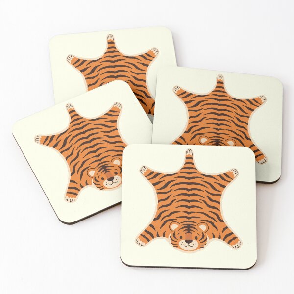 Item preview, Tiger Hide Style Cute Wildlife Art designed and sold by Retro Street Studios.