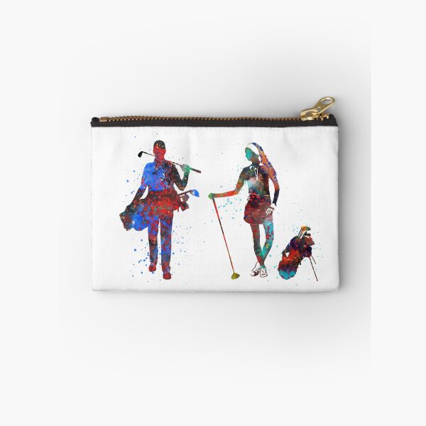 Item preview, Golfer couple, golfer, watercolor golfer designed and sold by Rosaliartbook.