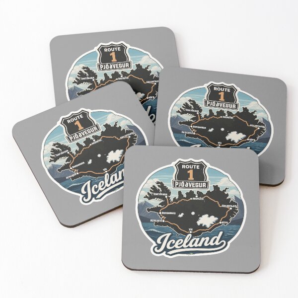 Item preview, Iceland Ring Road Route 1 Motorcycle Sticker TShirt 07 designed and sold by OuterShellUK.