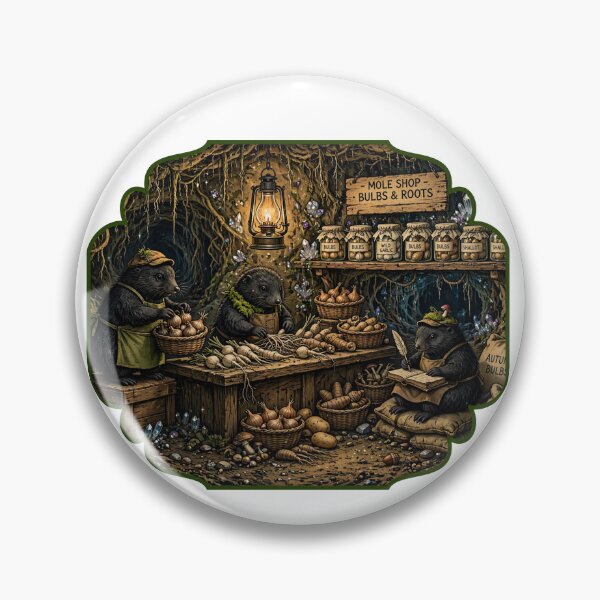 Item preview, Mole Shop Bulbs and Roots Goblincore Mole Market Fantasy designed and sold by Neurospicy Trolls.