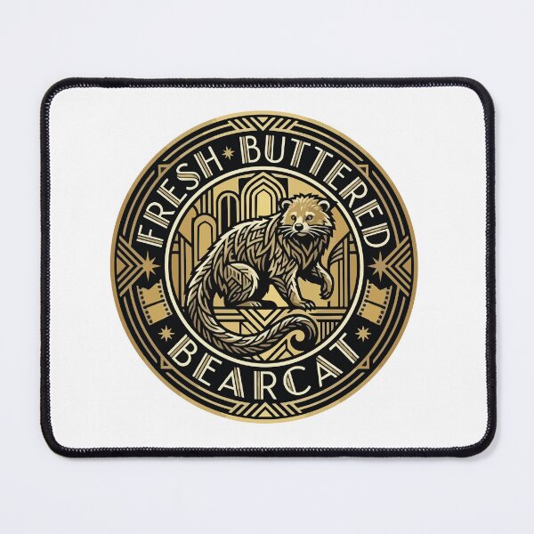 Item preview, Art Deco Binturong Fresh Buttered Bearcat Popcorn Logo designed and sold by Arc2020.