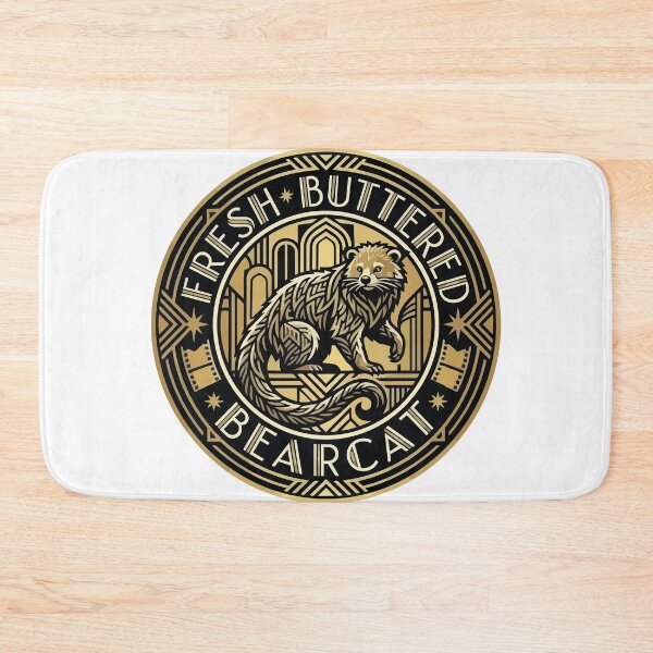 Item preview, Art Deco Binturong Fresh Buttered Bearcat Popcorn Logo designed and sold by Arc2020.