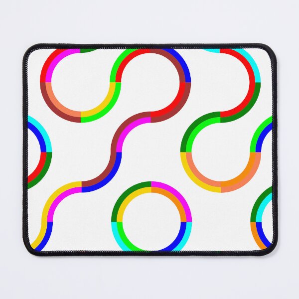 Item preview, Truchet tiles with curved colored lines (version#01) designed and sold by molivi.