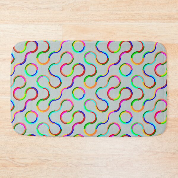 Item preview, Truchet tiles with curved colored lines (version#01) designed and sold by molivi.