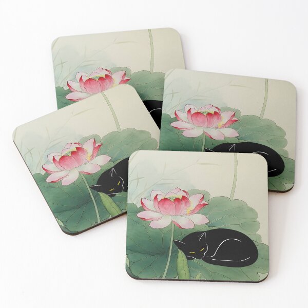 Item preview, Cat Print Koson Lotus designed and sold by PurrfectHome.