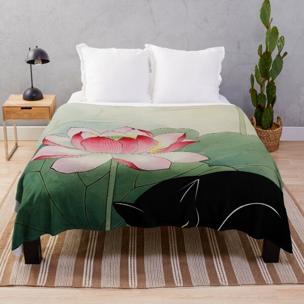 Item preview, Cat Print Koson Lotus designed and sold by PurrfectHome.