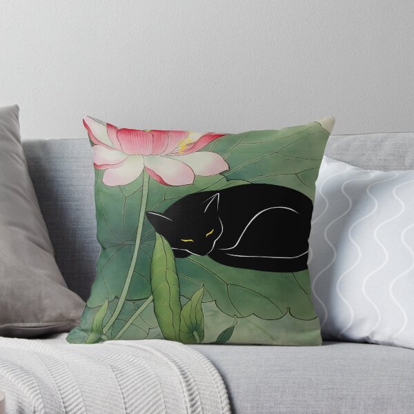 Item preview, Cat Print Koson Lotus designed and sold by PurrfectHome.
