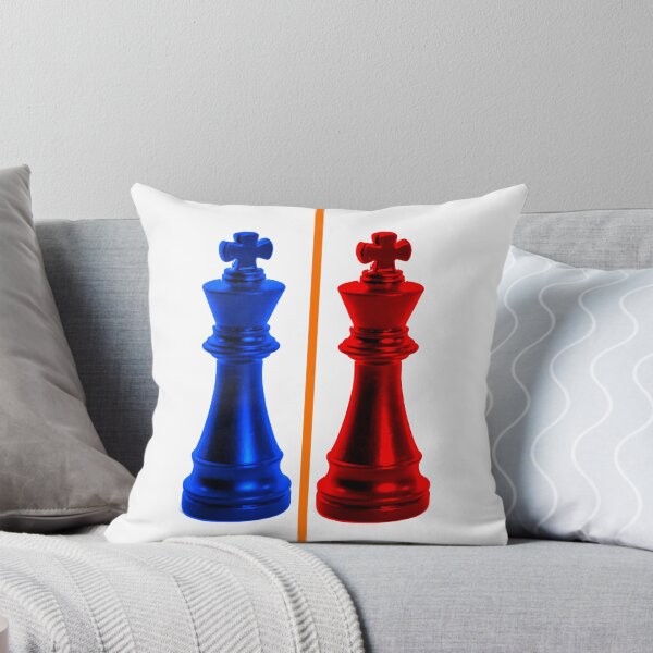 Item preview, Chess king pieces depicting the Blue cyber security vs the Red ethical hackers designed and sold by LittleGreyMan2026.