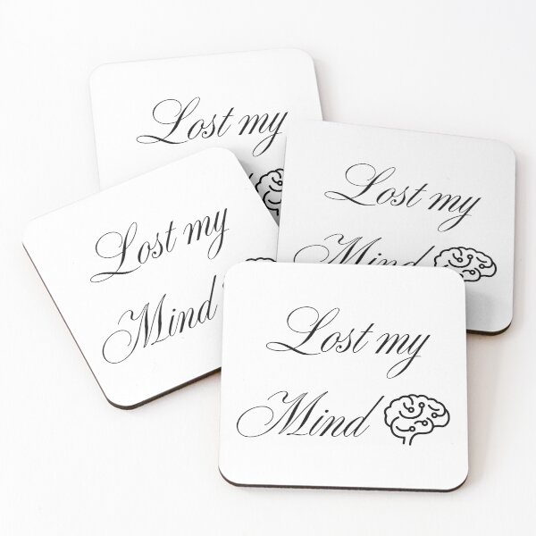 Item preview, Lost My Mind Typography | Funny Sarcastic Design designed and sold by A to Z.