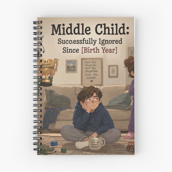 Item preview, Middle Child Successfully Ignored Since Birth Year Funny Family Humor Design designed and sold by irfanshikh.