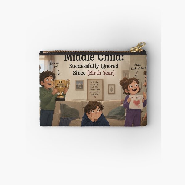 Item preview, Middle Child Successfully Ignored Since Birth Year Funny Family Humor Design designed and sold by irfanshikh.