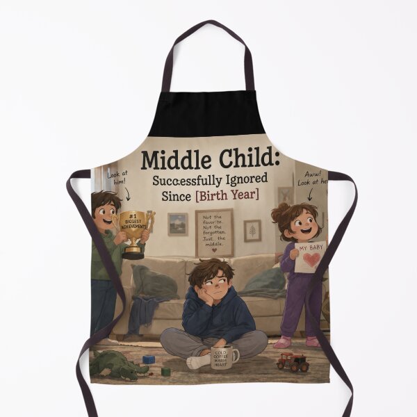 Item preview, Middle Child Successfully Ignored Since Birth Year Funny Family Humor Design designed and sold by irfanshikh.