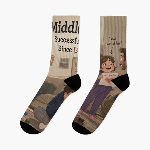 Item preview, Middle Child Successfully Ignored Since Birth Year Funny Family Humor Design designed and sold by irfanshikh.