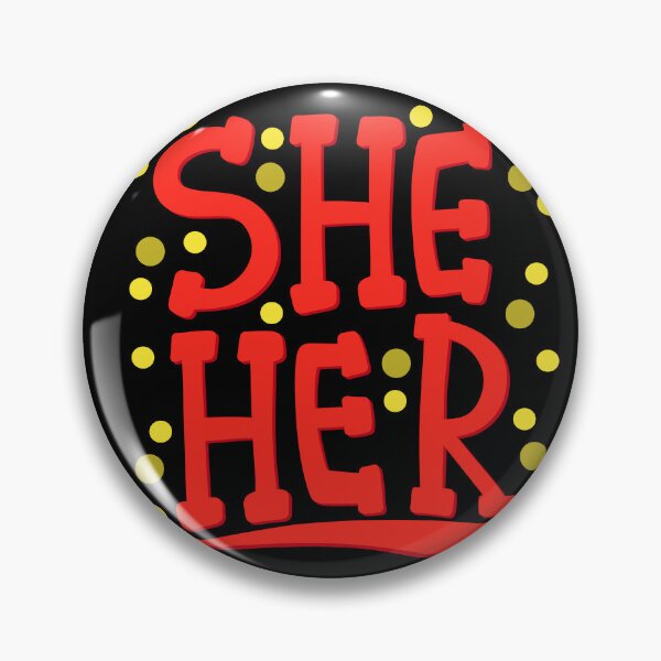 Item preview, Game show host inspired SHE HER pronouns designed and sold by KingMiles1991.