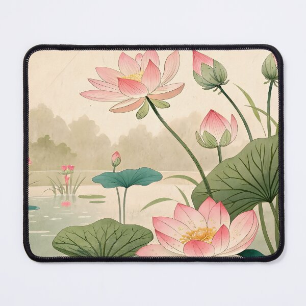 Item preview, Cat Print Koson Lotus designed and sold by PurrfectHome.