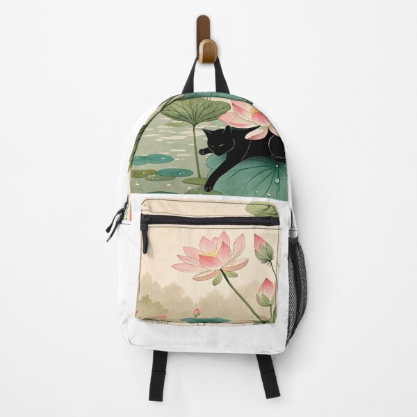 Item preview, Cat Print Koson Lotus designed and sold by PurrfectHome.