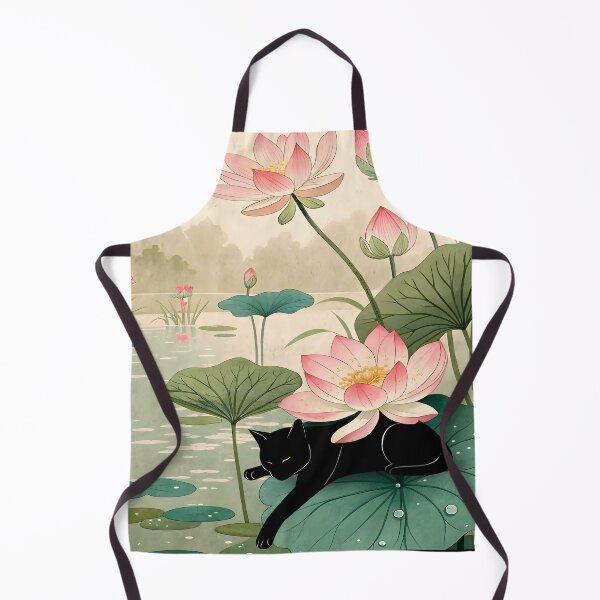 Item preview, Cat Print Koson Lotus designed and sold by PurrfectHome.