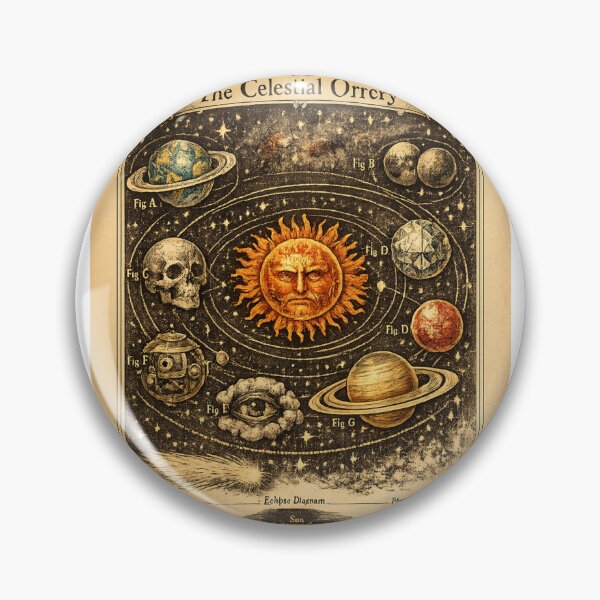 Item preview, The Celestial Orrery Vintage Astronomy Astrological Chart designed and sold by TSshirtShoppe.