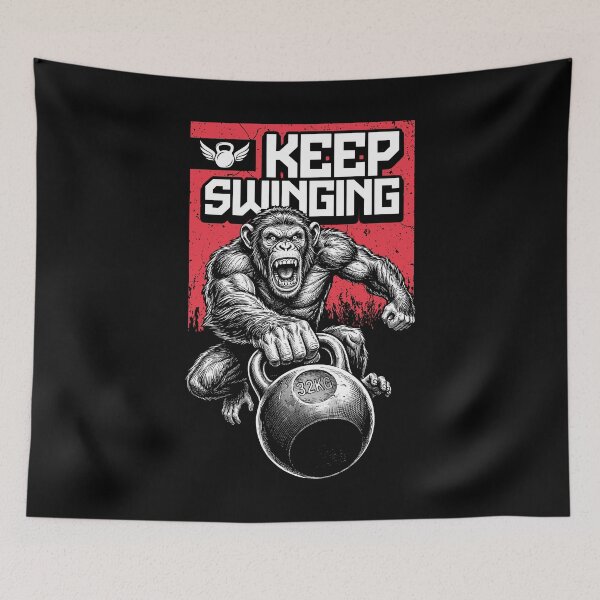 Item preview, Kettlebell Monkey Keep Swinging Chimpanzee Gym Ape designed and sold by GrandeDuc.