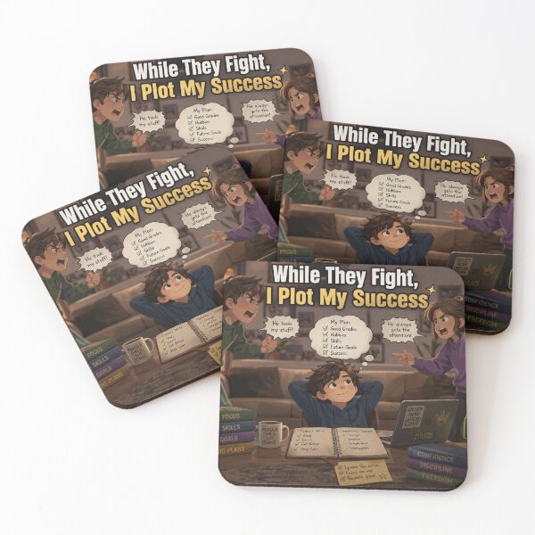 Item preview, While They Fight I Plot My Success Middle Child Ambition Design designed and sold by irfanshikh.