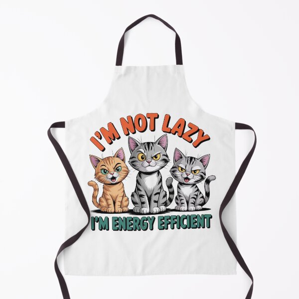 Item preview, I'm Not Lazy, I'm Energy Efficient Funny Cats designed and sold by J-CCreations.