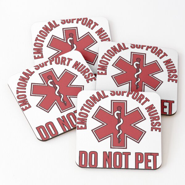 Item preview, Emotional Support Nurse Do Not Pet Funny Nursing T-Shirt designed and sold by StickerNestYou.